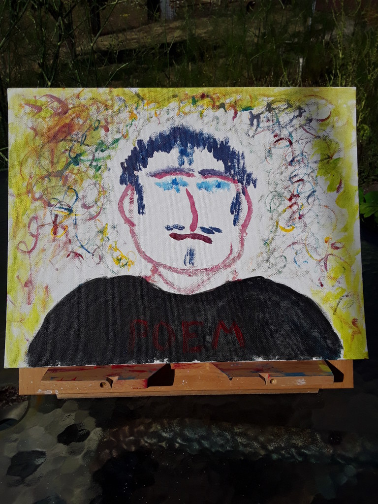 11 x 14 Self Potrait on canvas-board 2018